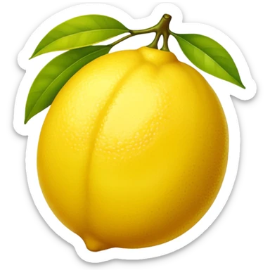 lemon weather sticker