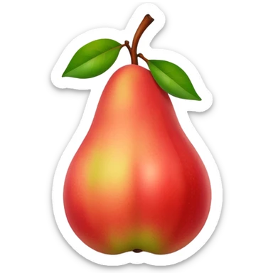 pear with red blush  sticker