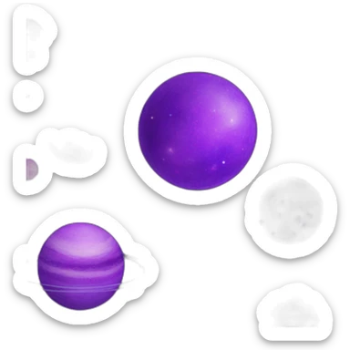 dark matter stars and moons planets and happyness dark purple glitter sticker