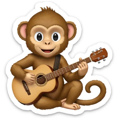 monkey Musician sticker