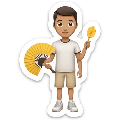 Shoes, fan,shirt sticker