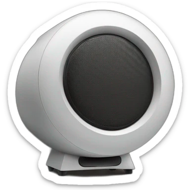 Monitoring speaker sticker