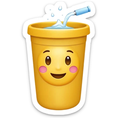 emoji dentro do vaso sanitário com cocô e dinheiro sticker