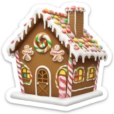 Gingerbread house sticker