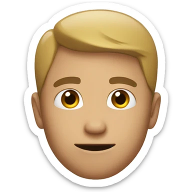 Guy open palm by head sticker