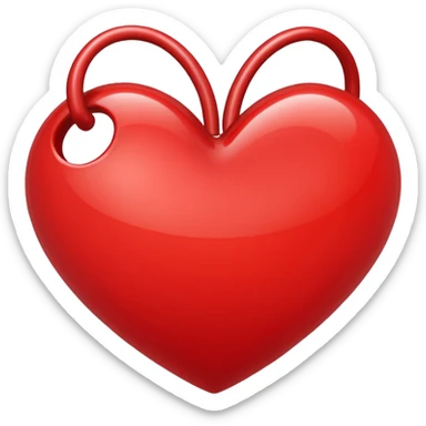 A heart that expresses a deep love for someone. With lots of flair sticker
