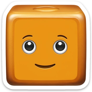 Bouillon cube sticker