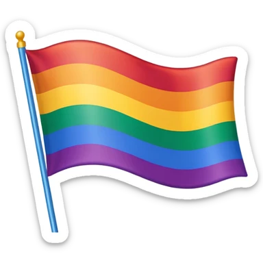 LGBTQ+ flag sticker