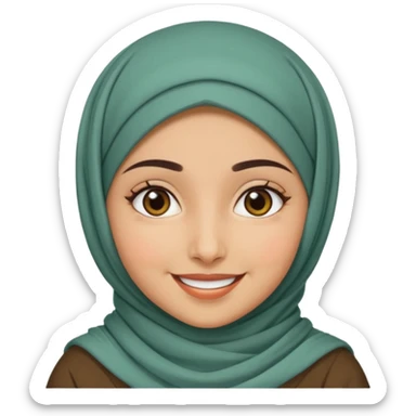 I am a marketer, making content creation and reels on social meadia without showing my face, need a professional emoji, I am A girl from jordan wearing hijab my nname is rama  sticker
