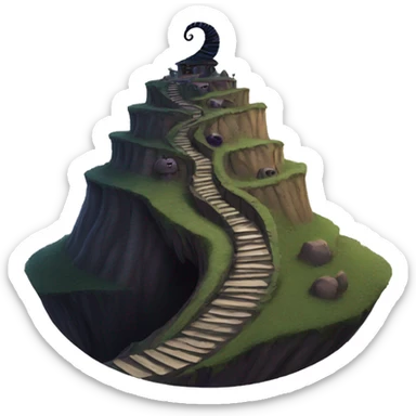 Nightmare Before Christmas Spiral Hill sticker