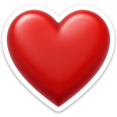 Hollow crayon heart sticker