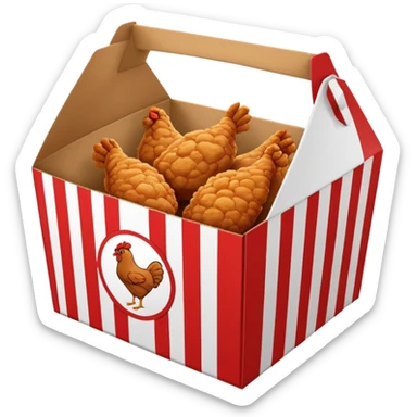 fried chicken box sticker