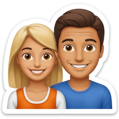 Italian 2 people sticker