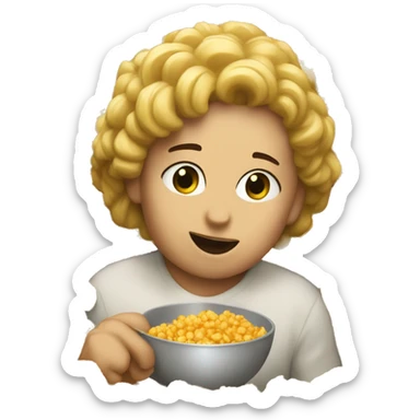 Scarleth Watch comiendo palomitas sticker