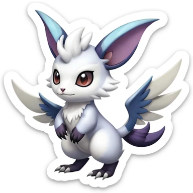 Shiny Furret-Absol-Noivern-Hybrid (Full body) sticker