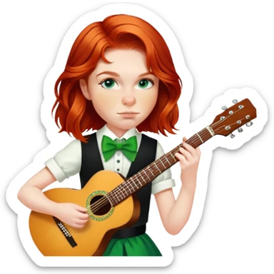 Leprechaun Guitarist sticker