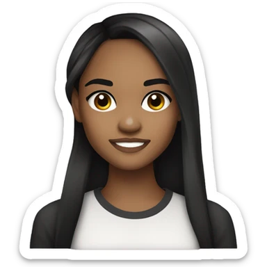 china anne mcclain with dark hair sticker