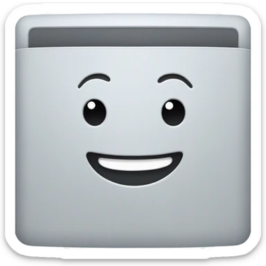 mac book smiling sticker