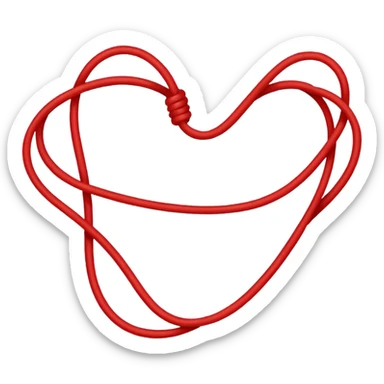 Red string of fate sticker