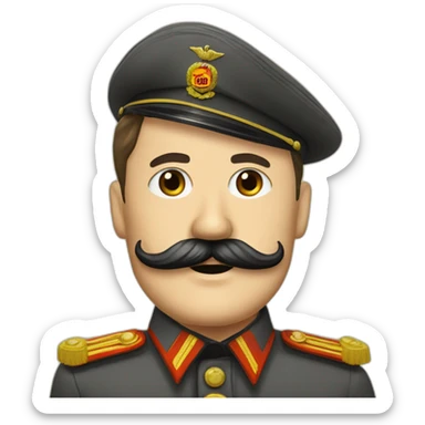 der furer ddr reich whith rectangular mustache cut sticker