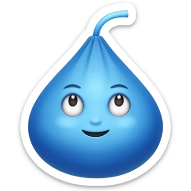 um laço azul sticker