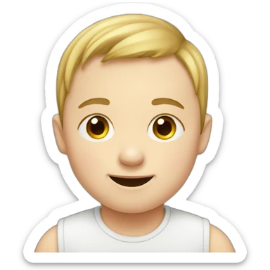 Kid with downsyndrome sticker