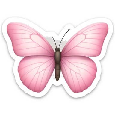 Light pink butterfly  sticker