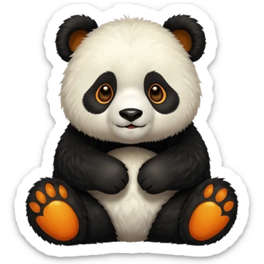 panda that is amber sticker