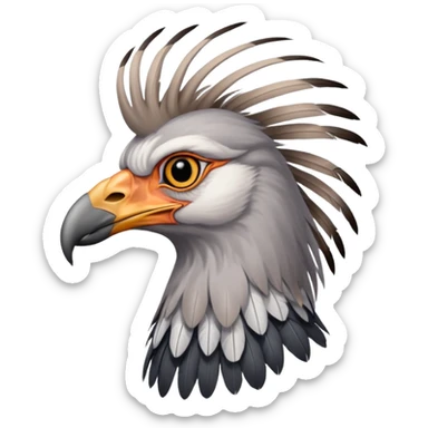 Secretary 
bird sticker