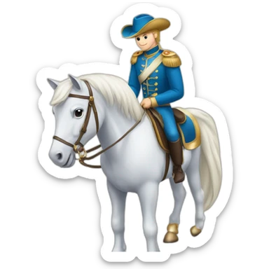 Un prince qui chevauche une licorne qui chevauche une tarigrades sticker