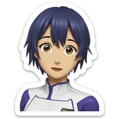 Evangelion rei chikita sticker