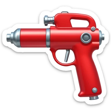red Spray Gun sticker