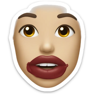 Biege Lipstick  sticker