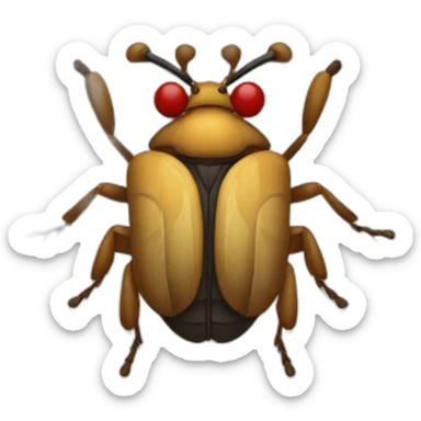 bug with no sign in front of the bug sticker