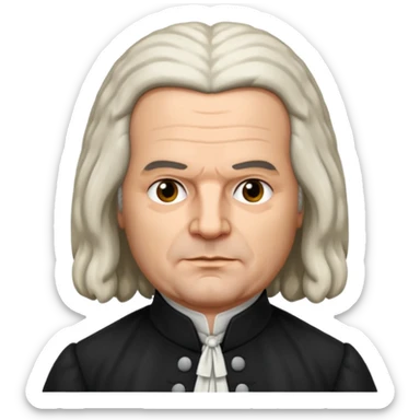 johann sebastian bach german sticker