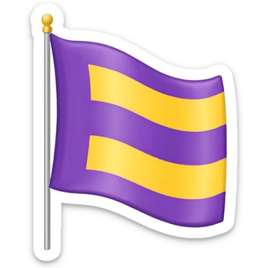 The intersex flag  sticker