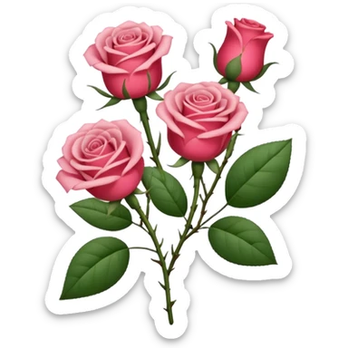 Ramo de rosas rosa sticker