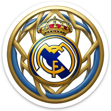 Real Madrid soccer logo sticker