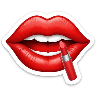 lipstick kiss sticker