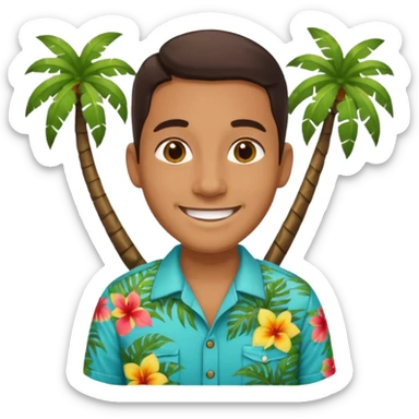 island tour guide-translator sticker