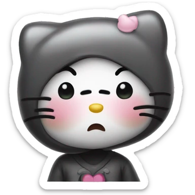 Hello kitty sad sticker