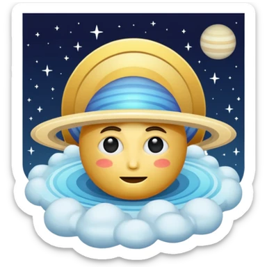Saturn god sticker