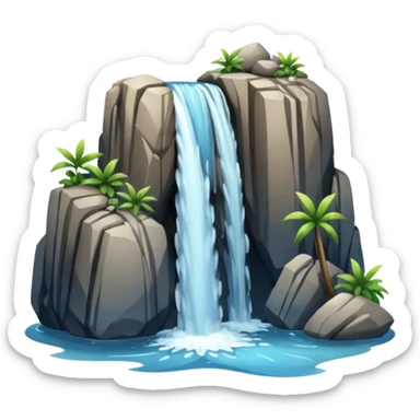 Waterfall sticker
