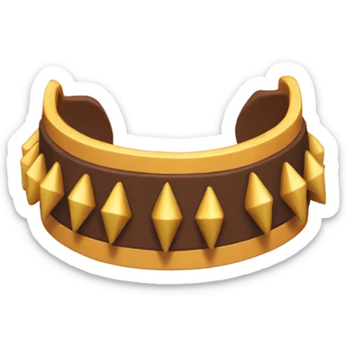 Kirby spiked collar sticker