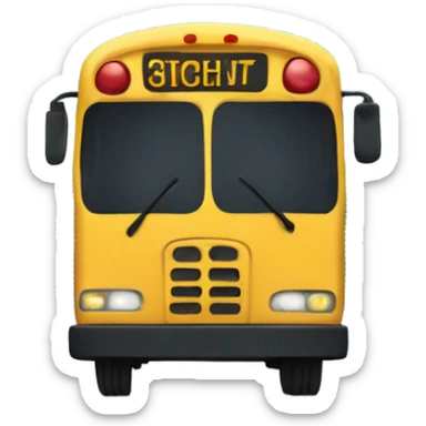 A really long bus emoji sticker