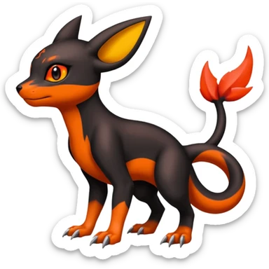 Umbreon-Charmeleon-Guilmon-fusion sticker
