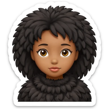 Un poussin noir sticker