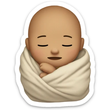 Sleeping baby sticker