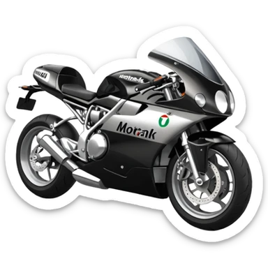 a motorbike with the text MotoRank Italia sticker