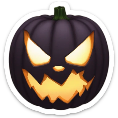 venom jack-o-lantern sticker